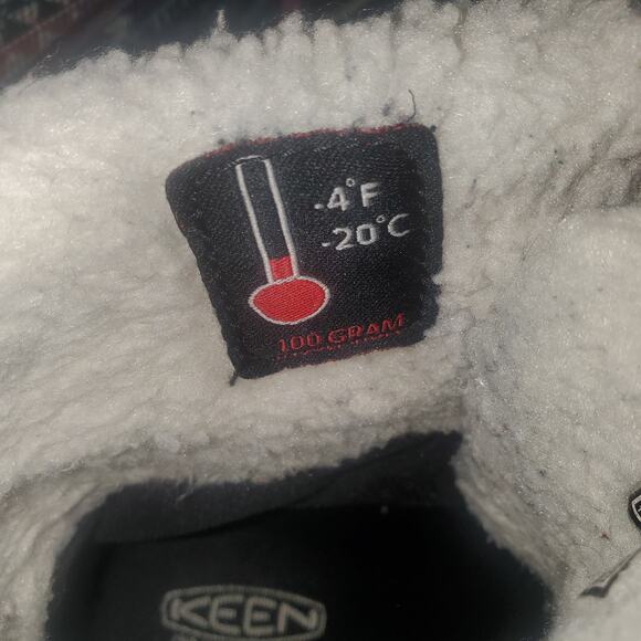 Keen Elsa Size 6 Womans Waterproof Faux Leather Winter Insulated Boot Aztec Navy - Picture 9 of 10